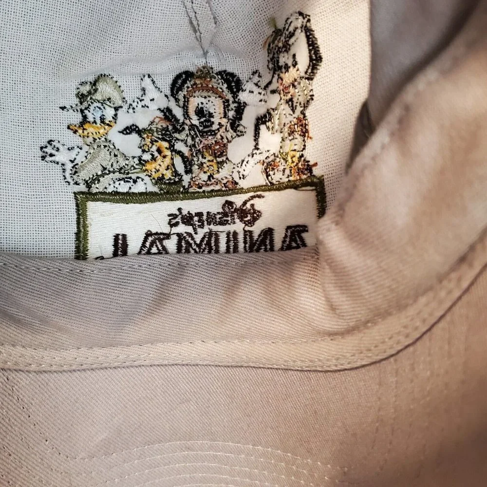 Disney Animal‎ Kingdom Hat Baseball Cap Gray Size Youth Mickey Mouse Hook & Loop